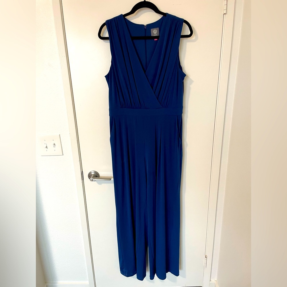 Vince Camuto Navy Jumpsuit - Large